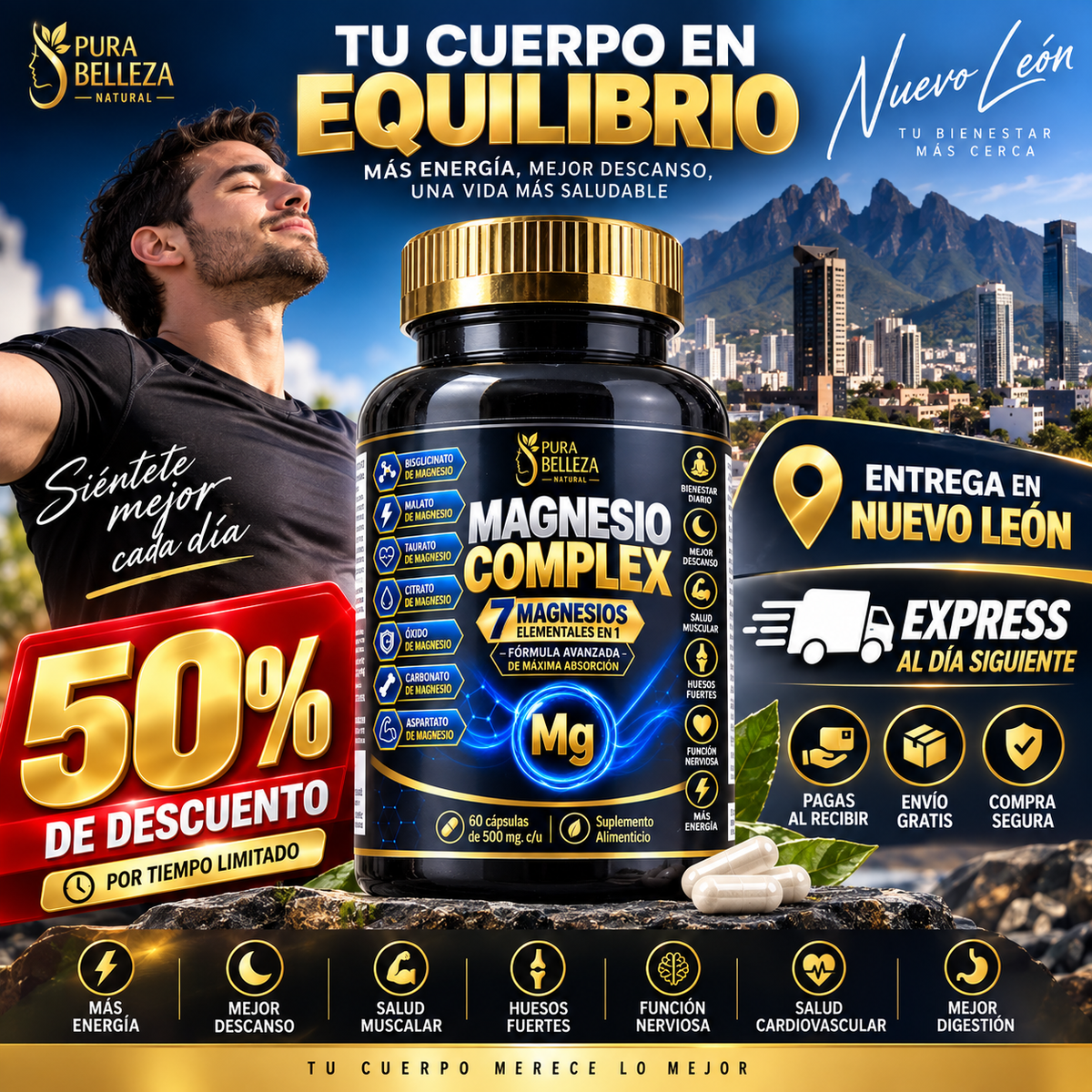 Magnesio Complex 7 en 1 Formula Mejorada💊 NL
