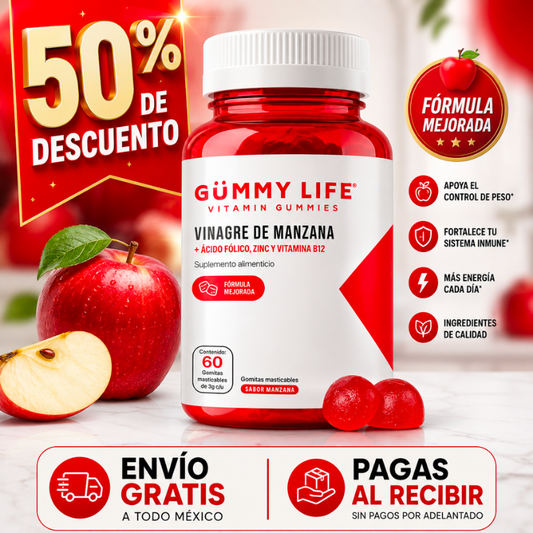 Suplemento Gummy Life Vinagre de Manzana