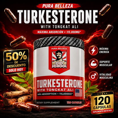 TURKESTERONE™ Testosterone Booster  🦁 – 120 Cápsulas  | 50% DE DESCUENTO SOLO HOY🚨