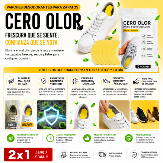 CERO OLOR™ - Parche Desodorante™🤮| 🚨 2x1 SOLO HOY🚨