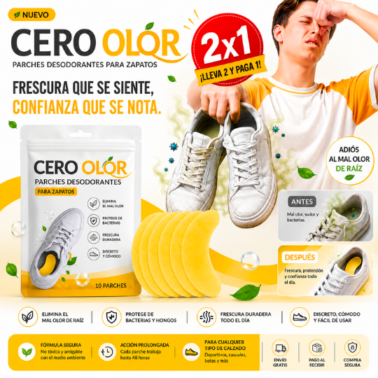 CERO OLOR™ - Parche Desodorante™🤮| 🚨 2x1 SOLO HOY🚨