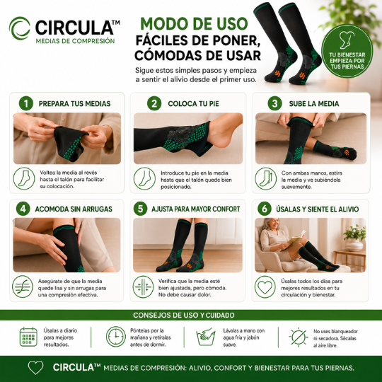CIRCULA™ - Medias de Compresion Para Deportistas | 🚨 2x1 SOLO HOY🚨