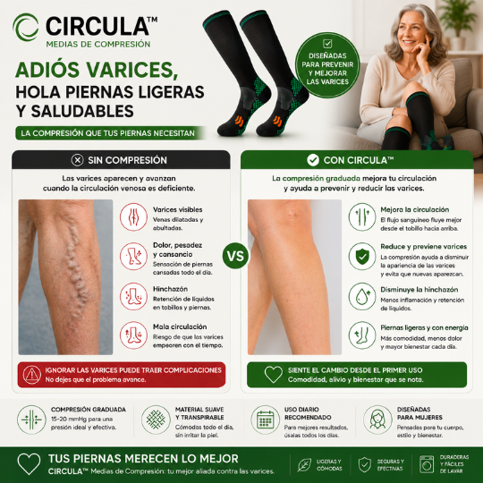 CIRCULA™ - Medias de Compresion Para Deportistas | 🚨 2x1 SOLO HOY🚨
