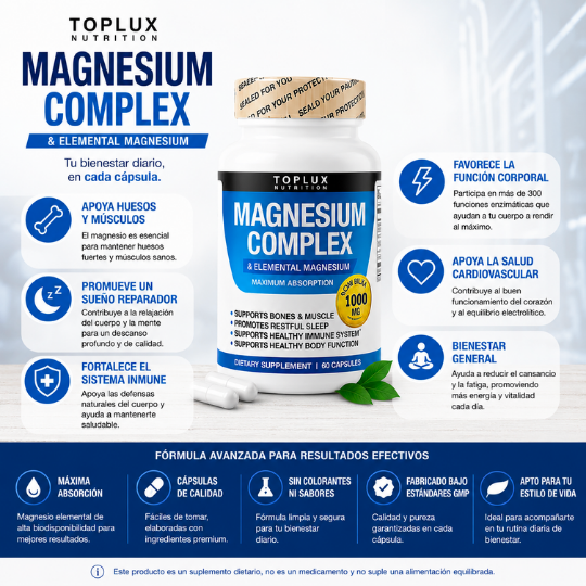 Magnesium 8 en 1 💪 - Recupera tu Energía