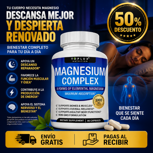 Magnesium 8 en 1 💪 - Recupera tu Energía!
