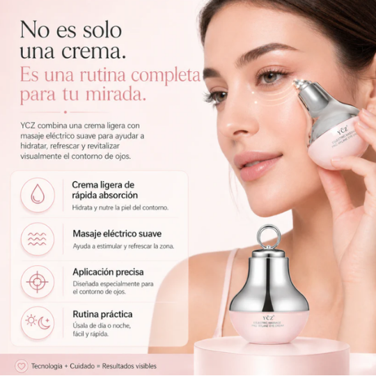 YCZ™ Crema De Ojos Masaje y Terapia Luz Roja🧴 | 70% DE DESCUENTO🚨