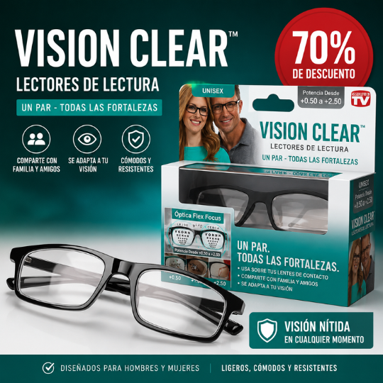 VISION CLEAR™ - Lentes de Enfoque Precisión | 🚨70% DE DESCUENTO SOLO HOY🚨