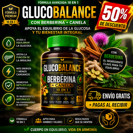 GlucoBalance + Berberina - Equilibrio de Glucosa 🌿
