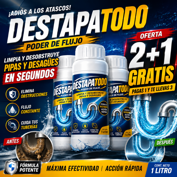 DESTAPATODO Polvo Limpiador 🧽 3x1 HOY