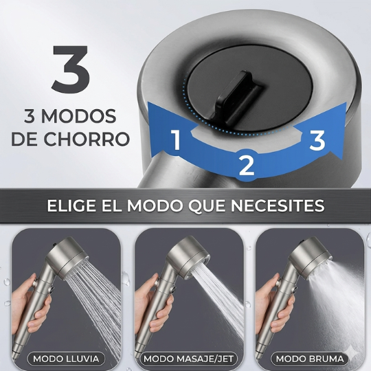 SPAWASH™ Regadera Masejadora 3 en 1 🚿 | 70% DE DESCUENTO🚨
