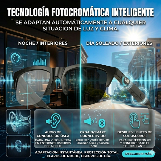 SmartX™ - Lentes Inteligentes IA + Bluetooth🕶️ | 50% DE DESCUENTO SOLO HOY🚨