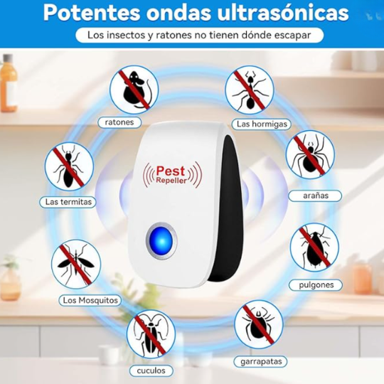 PEST REPELLER™ Repelente Ultrasónico de Plagas🪳 | 🚨2x1 SOLO HOY🚨