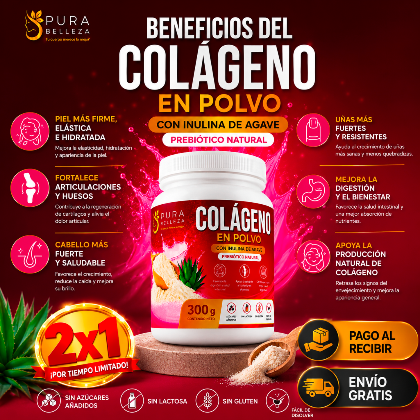 COLÁGENO con Inulina de Agave 🌿 - 2X1 HOY